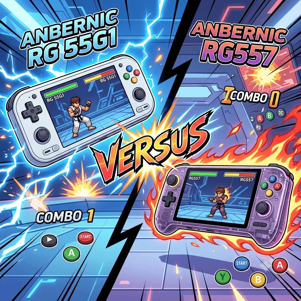 Anbernic RG 55G1 vs RG557: Should You Wait for the Snapdragon Model? — retro handheld comparison | Held Games