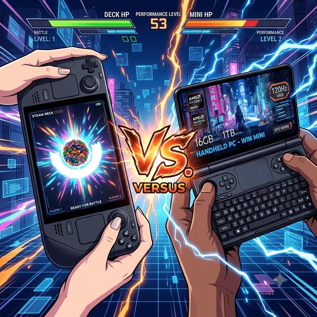 GPD Win Mini vs Steam Deck OLED: Windows Power or SteamOS Polish? — retro handheld comparison | Held Games