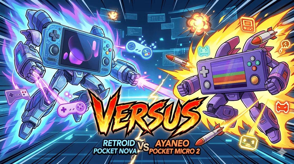 Retroid Pocket Nova vs AYANEO Pocket Micro 2: 4:3 Flagship vs Pocketable Micro — retro handheld comparison | Held Games