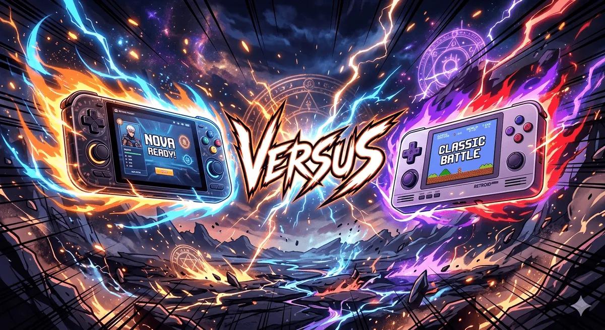 Retroid Pocket Nova vs Retroid Pocket Classic: Horizontal 4:3 vs Vertical GBA — retro handheld comparison | Held Games