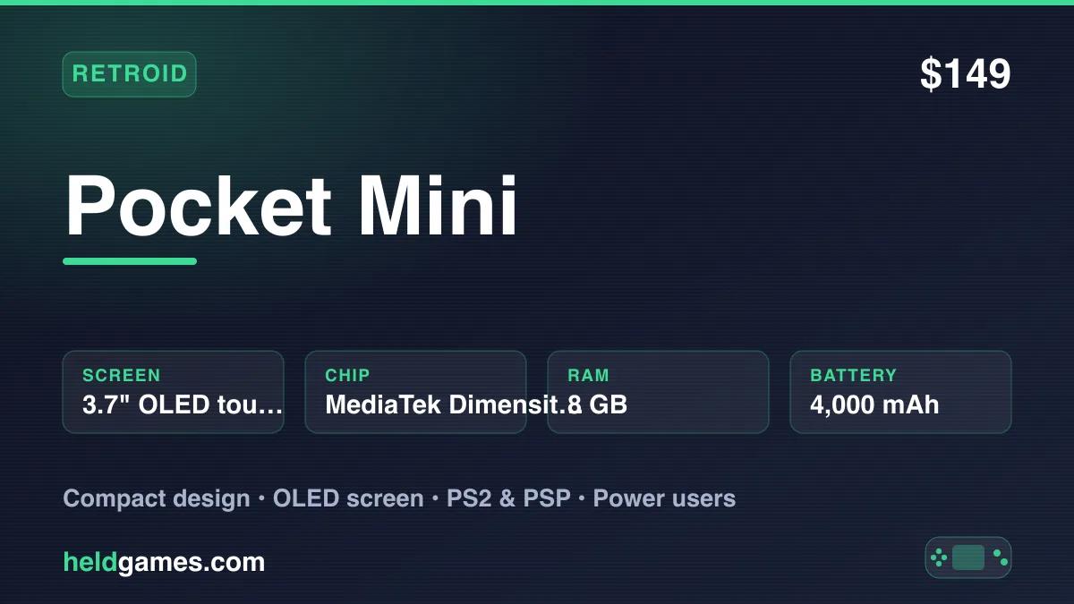 Retroid Pocket Mini retro handheld gaming device