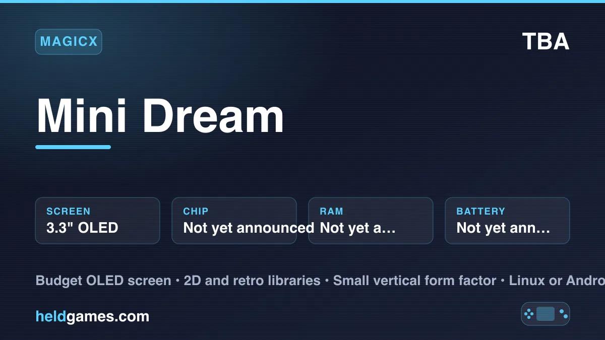 MagicX Mini Dream retro handheld