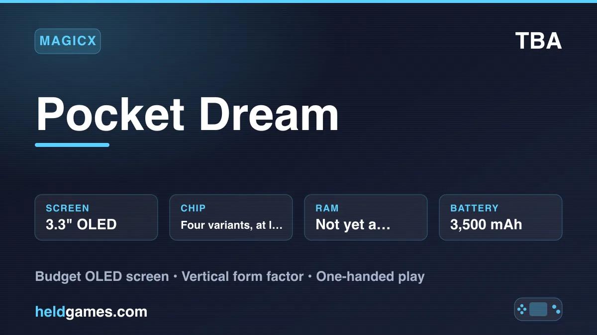 MagicX Pocket Dream retro handheld