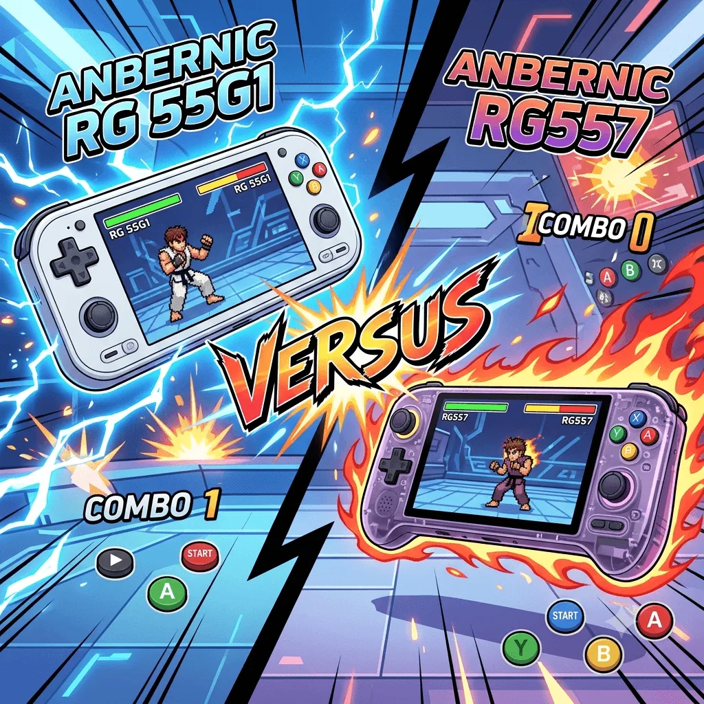 Anbernic RG 55G1 vs RG557: Should You Wait for the Snapdragon Model? — retro handheld comparison | Held Games